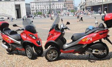 Enjoy lancia lo scooter sharing a Milano: costo 35 centesimi al minuto. Ecco come funziona