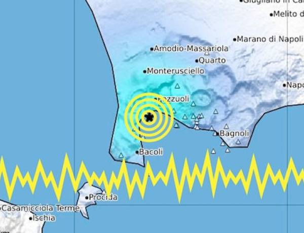Terremoto ai Campi Flegrei, scossa di magnitudo 3.4 avvertita tra Pozzuoli e Napoli...