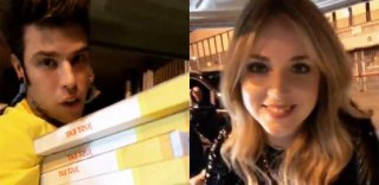 Fedez, J-Ax e Chiara Ferragni consegnano 80 pizze ai fan davanti a San Siro