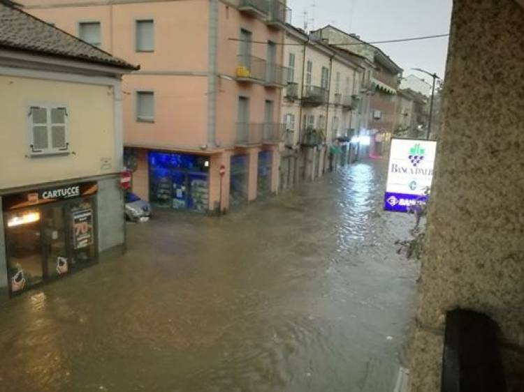 Maltempo, danni e allagamenti nel Torinese e nellʼAstigiano