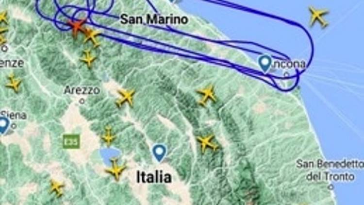 AEREO NATO NEL CIELO DELLE MARCHE PRIMA DEL DISASTRO: COSA CI FACEVA?